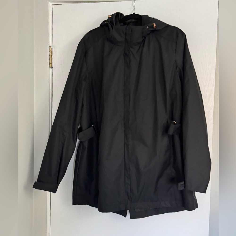 Black Hooded Winter Jacket
